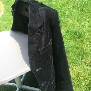 Boys velvet jacket , black, size 7